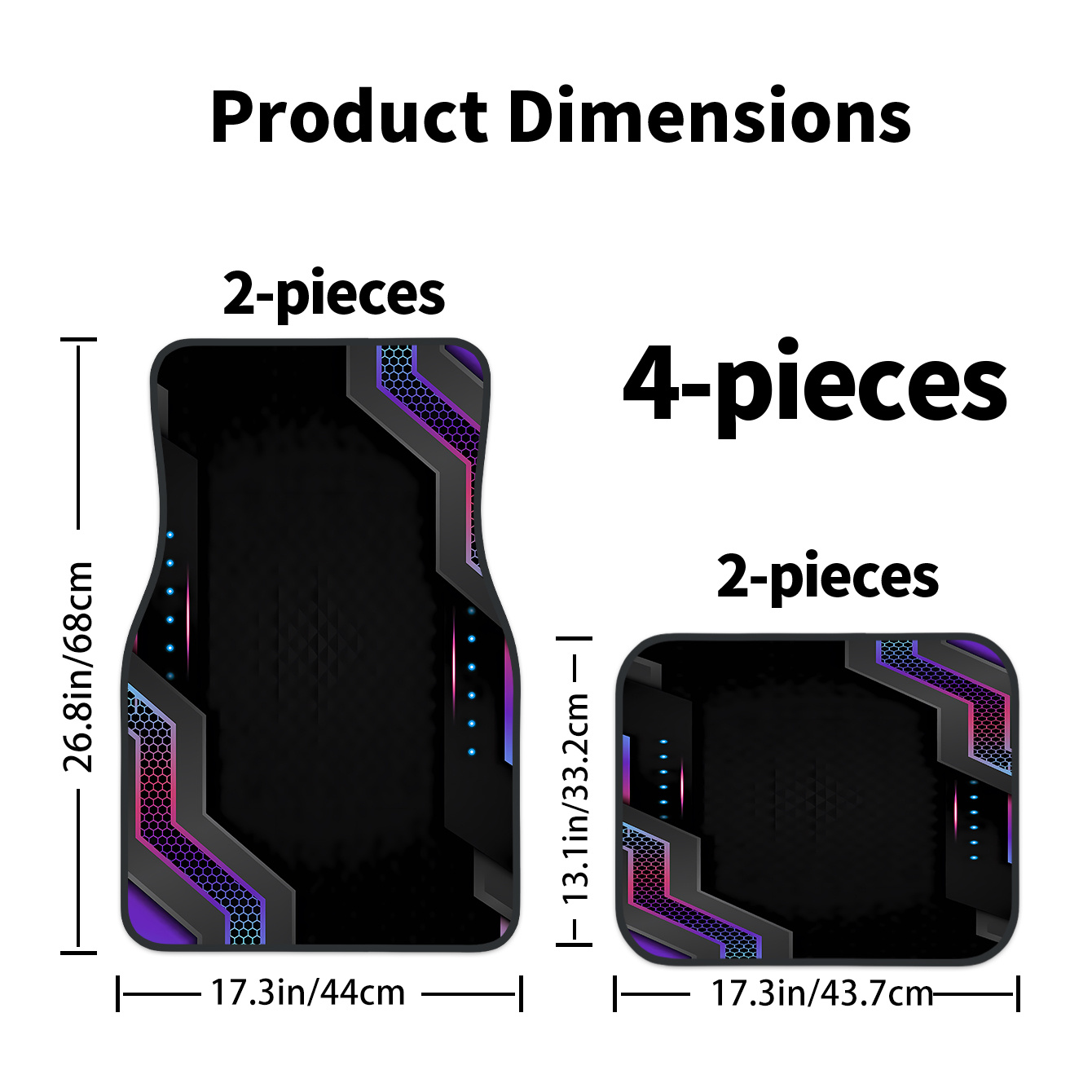 4 tappetini per auto stampati  - Tech Accessories Luxury recensione e prezzo